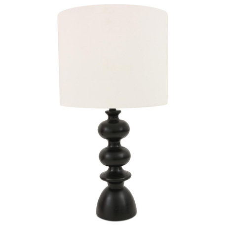 Gwen 1 Light Table Lamp, Black