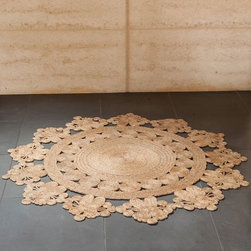Flower Weave Marigold Rug | Armadillo & Co - Kids Rugs