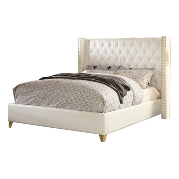 The 15 Best Faux Leather Platform Beds, Hodge Faux Leather Ottoman Bed Frame
