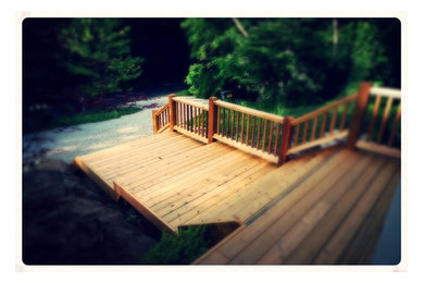 Cedar Deck Replacement & Cedar Handrail Construction