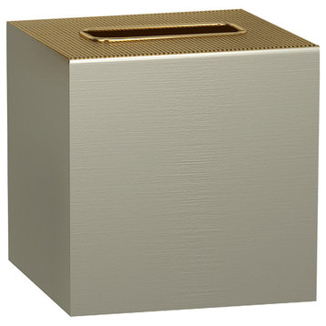 nu steel Selma Brushed Gold Boutique Tissue Box Cover