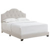 Upholstered Camelback Queen Bed in Warm Gray by Accentrics Home