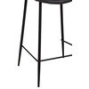 Cougar Counter Stool, Distressed Gray Leather - Set of 2