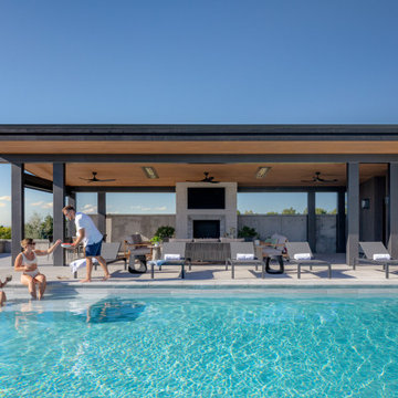 Luxury Custom Home Pool and Pool House