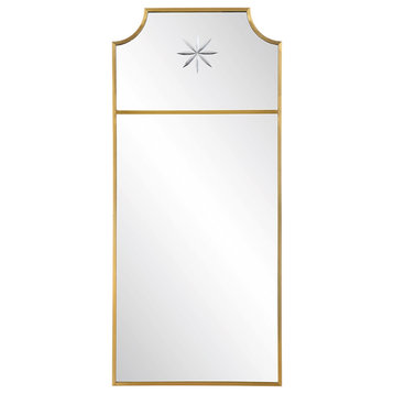 Uttermost Caddington Tall Brass Mirror 09748