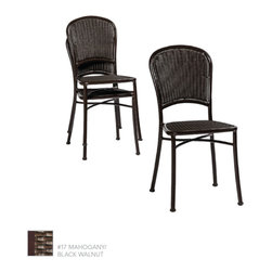 Cafe Collection: Traditional Avignon Woven Cafe Chair by Summer Classics - Outdoor Dining Chairs