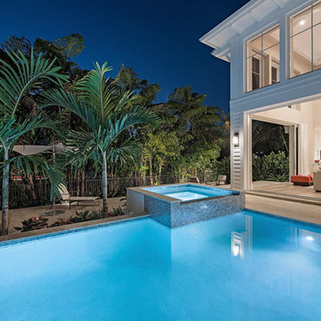 Pool & Spa Courtyard overlook Sun Deck and Lush Landscaping