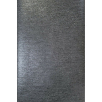 Industrial Gloss Black charcoal matt gray plain Wallpaper, 21 Inc X 33 Ft Roll
