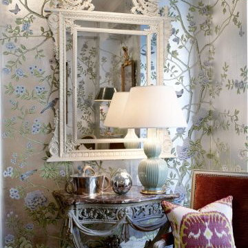 Hand painted wallpaper showroom