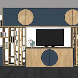 S&eacute;verine - une biblioth&egrave;que de style art d&eacute;co - 本棚