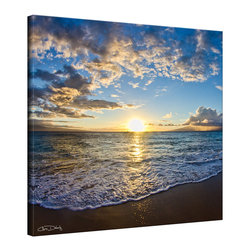 Ready2HangArt - Ready2HangArt Christopher Doherty 'Sun and Sea II' Canvas Wall Art - Prints And Posters