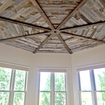 Octagonal Reclaimed Wood Ceiling