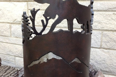 Moose/Elk sculpture for candles.