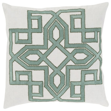Gatsby by B. Lacefield for Surya Pillow Cover, Lt.Gray, 20' x 20'