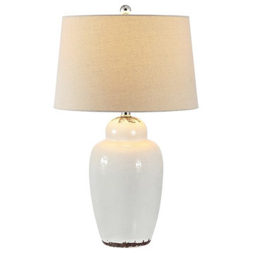 Emerly Table Lamp Antique White Safavieh