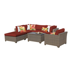 Monterey 7 Piece Outdoor Wicker Patio Furniture Set 07d