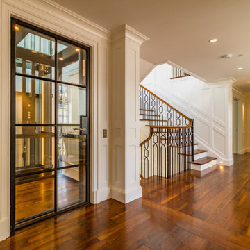 Newport Beach Glass Home Elevator