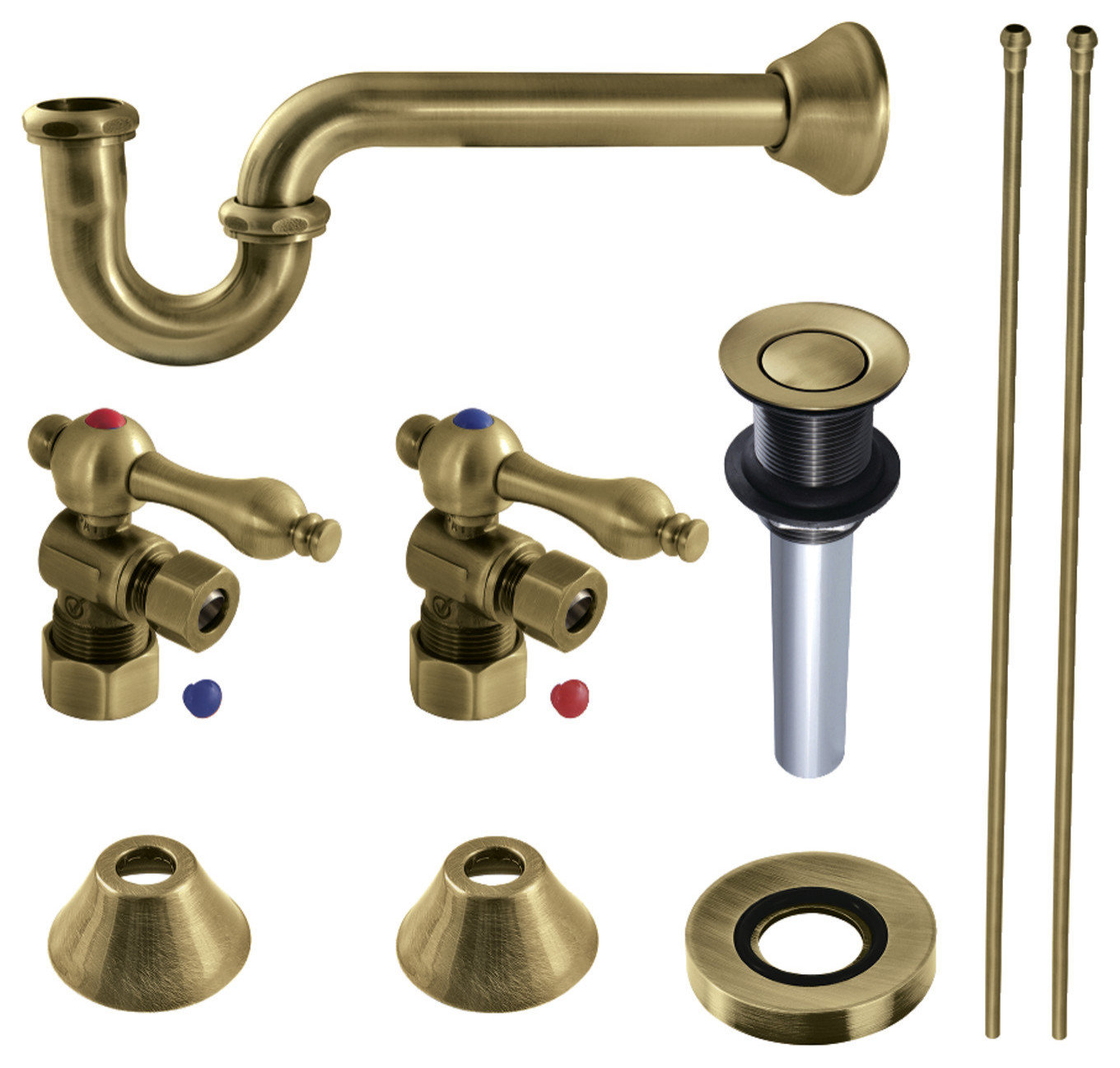CC5330XVKB30-P Plumbing Sink Trim Kit with P-Trap and Drain ...