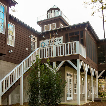Signal Point Lakehouse Lakefront Entry Stair at Parking Court