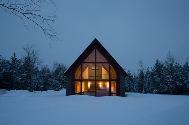 Houzz Tour: Innovative Home, Heated and Cooled by Design  Contemporary Exterior Dennis Wedlick images