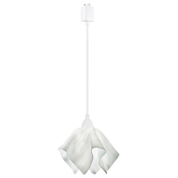 Jezebel Radiance Flame Small Track Light, White Cloud
