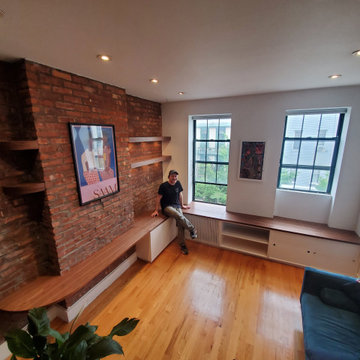 Living Room Window Reading Bench