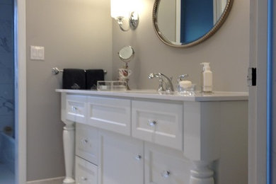 Inspiration for a contemporary home design remodel in New York