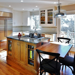 Princeton, NJ &ndash; Transitional &ndash; Stained Cherry Kitchen Tabletop - Kitchen Countertops