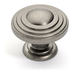Dynasty Hardware - Super Saver K-3118 Newport Cabinet Knob, Antique Nickel - Cabinet And Drawer Knobs