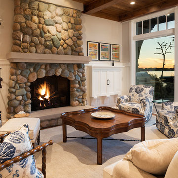 Beach Style Living Room