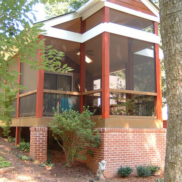 Screen Porch Addition with Enclosed Spa Tub