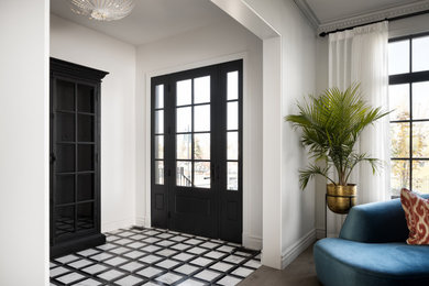 Entryway - transitional entryway idea in Calgary