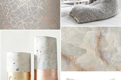 Neutral colors and stone textures