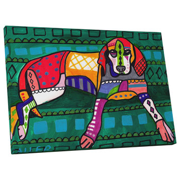 Heather Galler "American Coonhound" Gallery Wrapped Canvas Wall Art