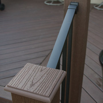 Lava Rock Deck off Indian Lake Cottage