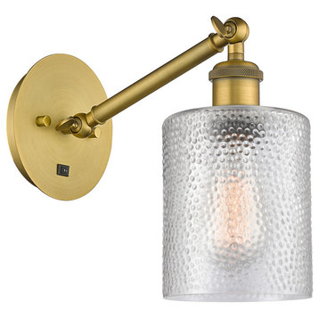 Innovations 317-1W-BB-G112-LED 1-Light Sconce, Brushed Brass