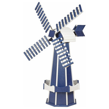 Poly Windmill, Patriot Blue & White, Large