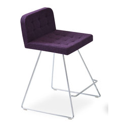 LARA WIRE COUNTER - DEEP MAROON - Bar Stools And Counter Stools