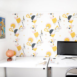 Geo Wallpaper For A Home Office - Wallpaper