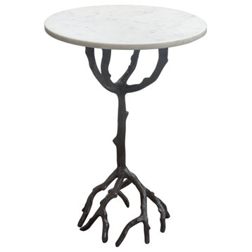 Birch Round Accent Table by Diamond Sofa