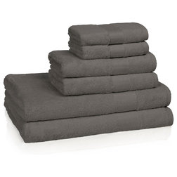 Traditional Towels Kassatex Bamboo 6-Piece Towel Collection, Gray