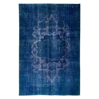 Ahgly Company Machine Washable Indoor Rectangle Oriental Turquoise Blue  Industrial Area Rugs, 2' x 4