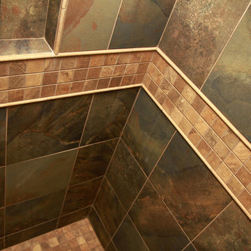 Rustic Slate-Look Bathroom