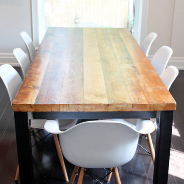 Modern Metal Harvest Table