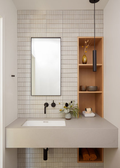 Modern Powder Room by Cathie Hong Interiors
