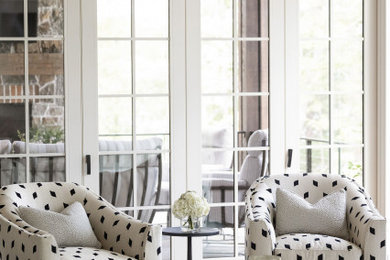 Inspiration for a coastal living room remodel in Other