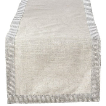 Elegant Lily Collection Studded Design Table Runner