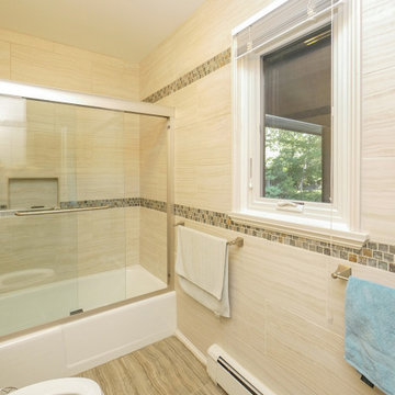 Modern Bathroom with New Casement Window - Renewal by Andersen NJ / NYC