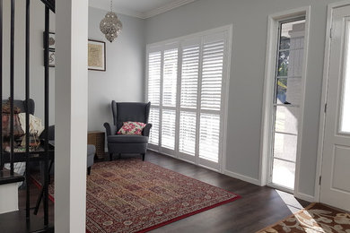 Internal View of White Shutters