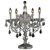 Elegant Lighting 2800TL19C/RC Maria Theresa Collection Table Lamp